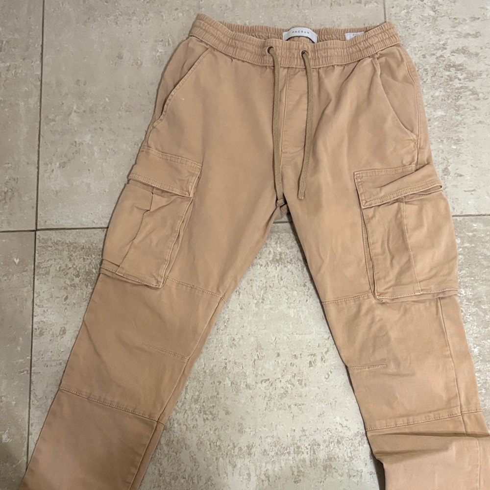 Pacsun Men's Tan Cargo Pants